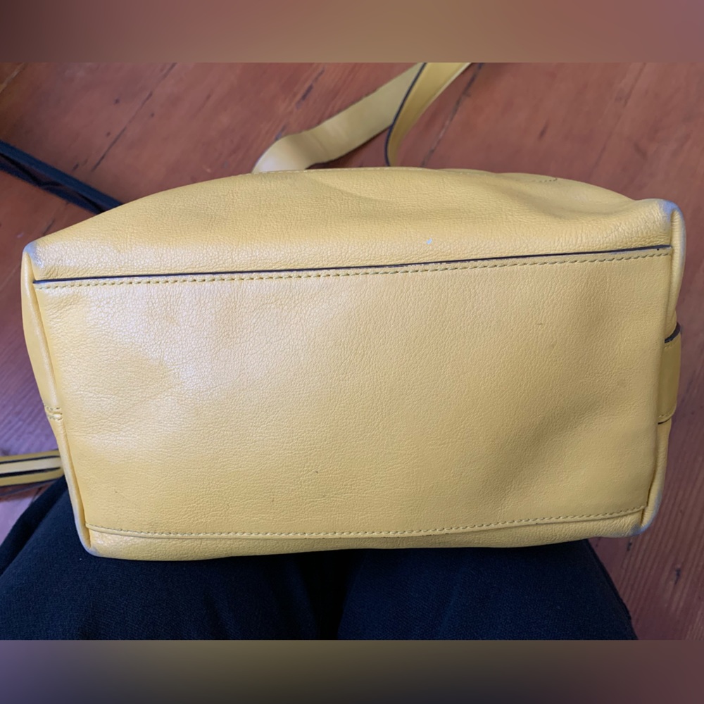 Coach Yellow Shoulder Bag with Tassel - Picture 7 of 8
